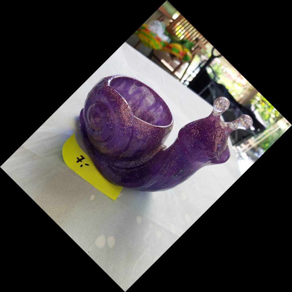 dekorativeblumentopfschnecke